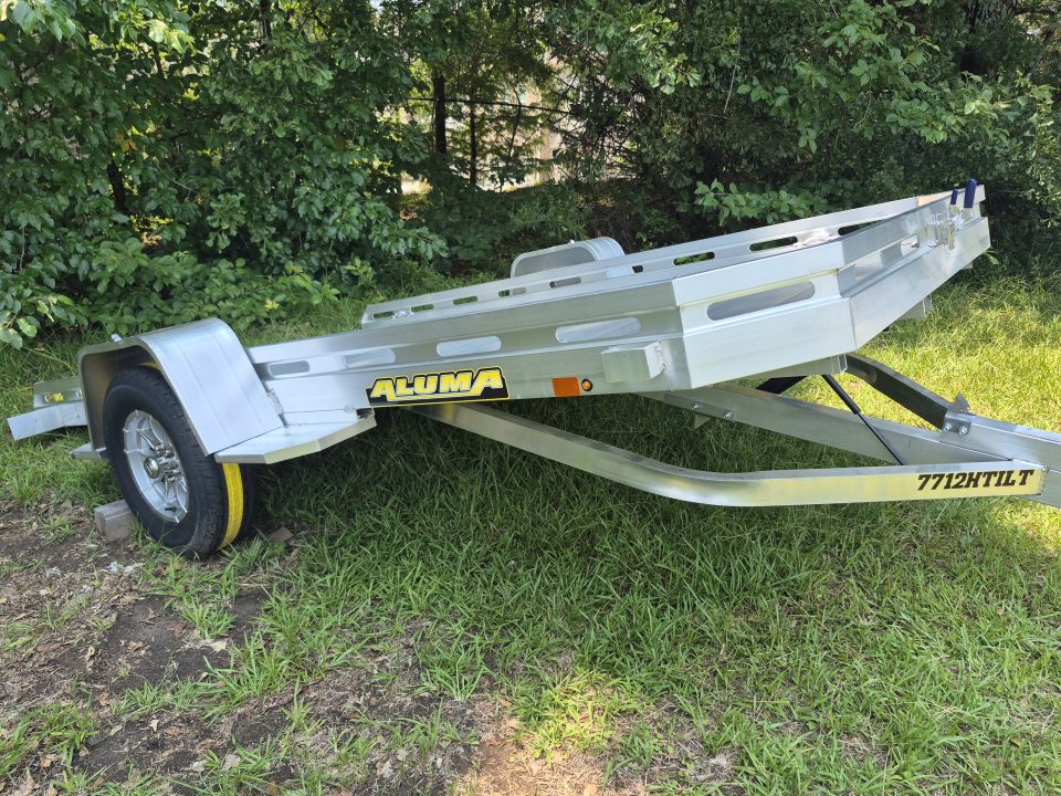 New 2027 Aluma 77x12 Utility, Full Tilt Bed 7712H