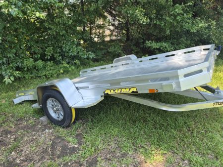 New 2027 Aluma 77x12 Utility, Full Tilt Bed 7712H