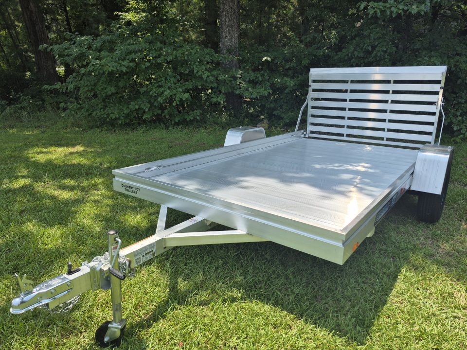 New 2027 Aluma 78x12 Utility, Straight Tailgate 7812ESA