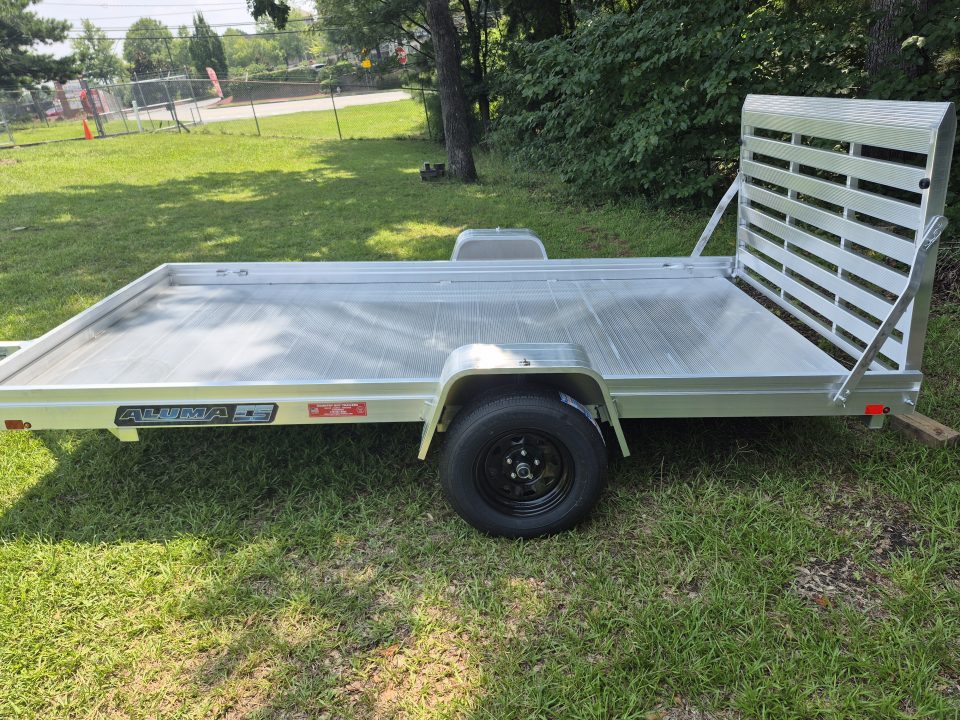 New 2027 Aluma 78x12 Utility, Straight Tailgate 7812ESA