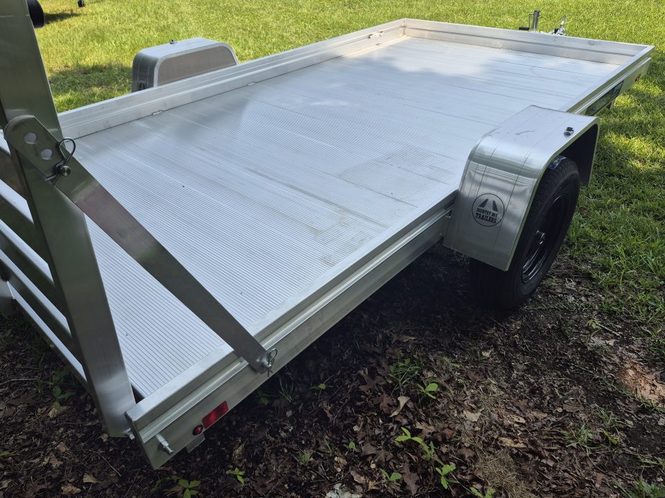 New 2027 Aluma 78x12 Utility, Straight Tailgate 7812ESA