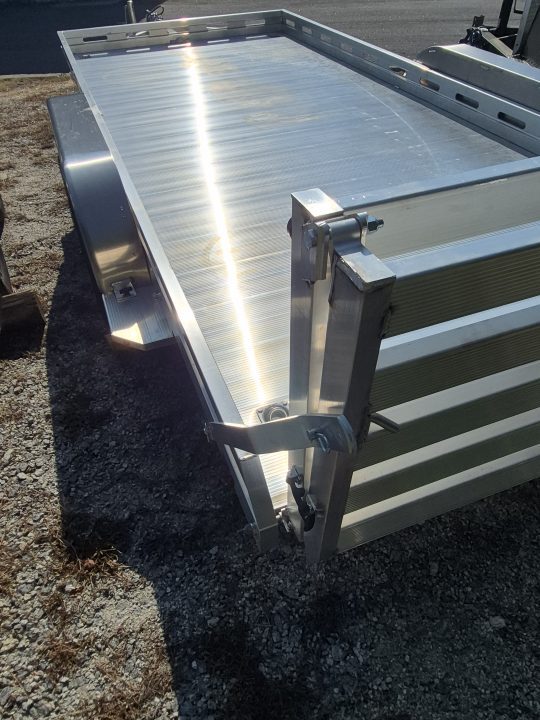 New 2027 Aluma 80x16 Utility, 8500 lb GVWR, Tailgate Ramp, 8016TA-BT