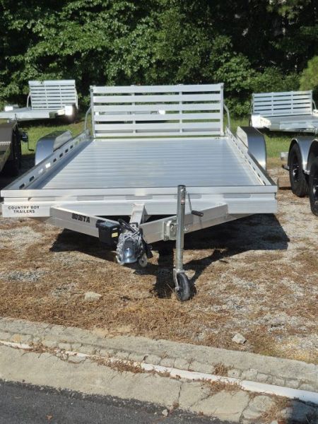 New 2027 Aluma 80x16 Utility, 8500 lb GVWR, Tailgate Ramp, 8016TA-BT
