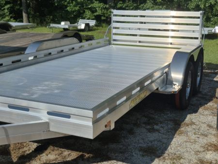 New 2027 Aluma 80x16 Utility, 8500 lb GVWR, Tailgate Ramp, 8016TA-BT