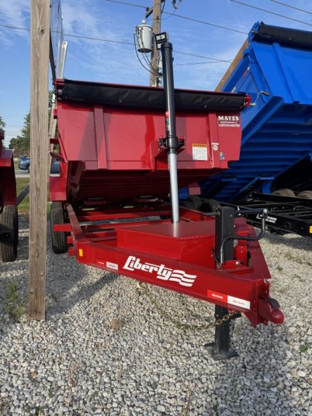 New 2027 LIBERTY LD14K83X14B8TS Dump Trailer 83X14 TA TELESCOPIC W/ 24  SIDES (GVW:15400) PATRIOT RED