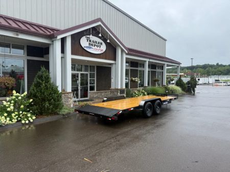 New Sure-Trac 7' x 20' Wood Deck Open Car Hauler 9.9K