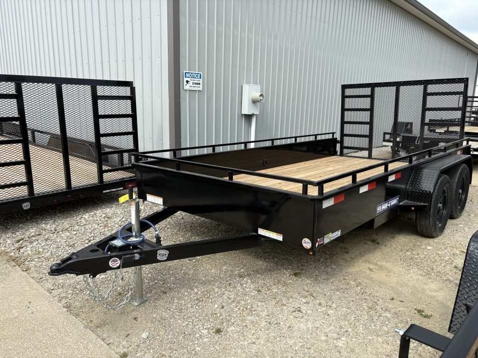 New 2027 Sure-Trac 7X14 TANDEM STEEL HIGH SIDE Utility Trailer
