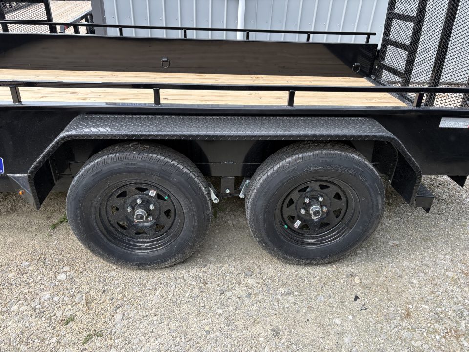 New 2027 Sure-Trac 7X14 TANDEM STEEL HIGH SIDE Utility Trailer