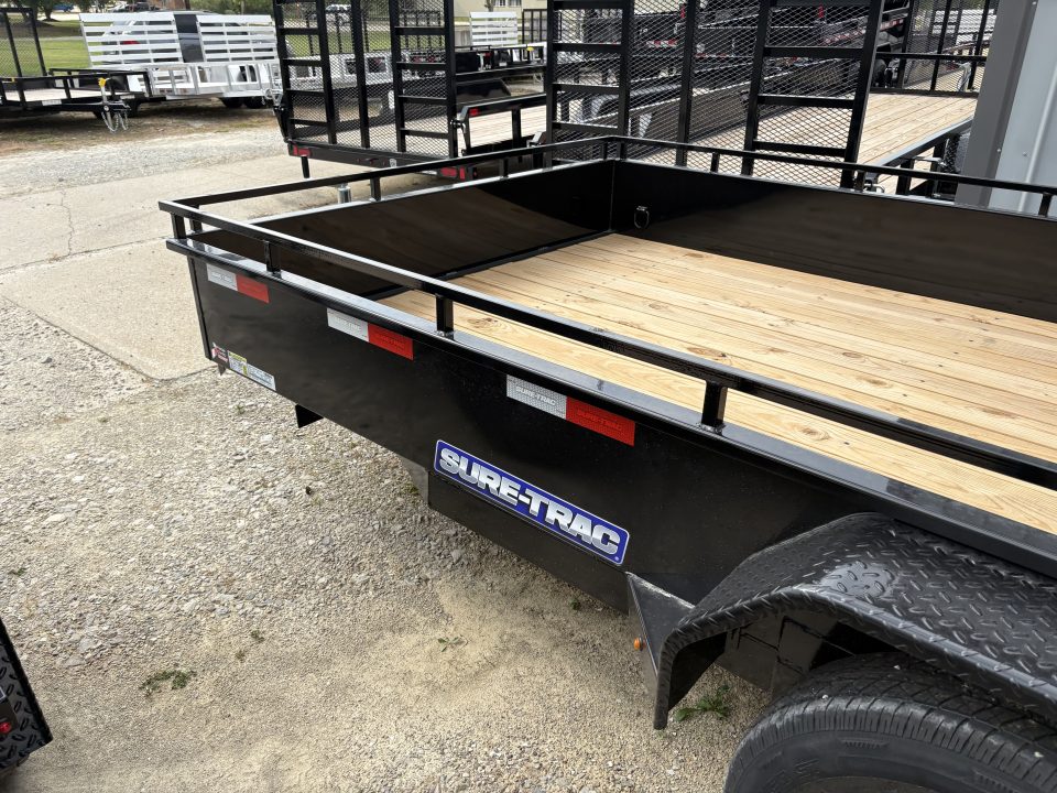 New 2027 Sure-Trac 7X14 TANDEM STEEL HIGH SIDE Utility Trailer