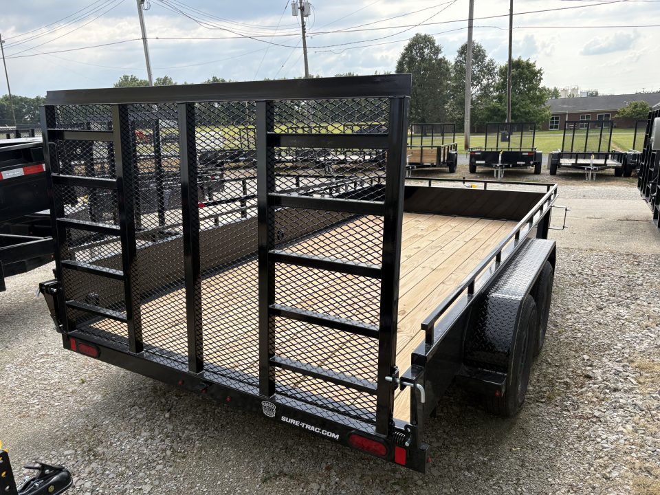 New 2027 Sure-Trac 7X14 TANDEM STEEL HIGH SIDE Utility Trailer