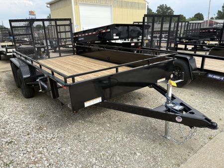 New 2027 Sure-Trac 7X14 TANDEM STEEL HIGH SIDE Utility Trailer