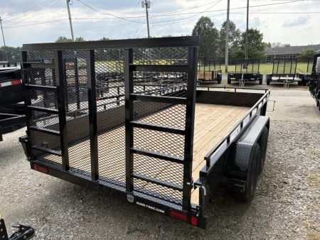 New 2027 Sure-Trac 7X14 TANDEM STEEL HIGH SIDE Utility Trailer
