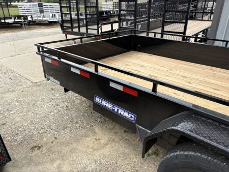 New 2027 Sure-Trac 7X14 TANDEM STEEL HIGH SIDE Utility Trailer
