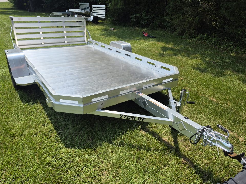New 2027 Aluma 77x12 Utility, Bi-Fold Tailgate 7712H-S-BT
