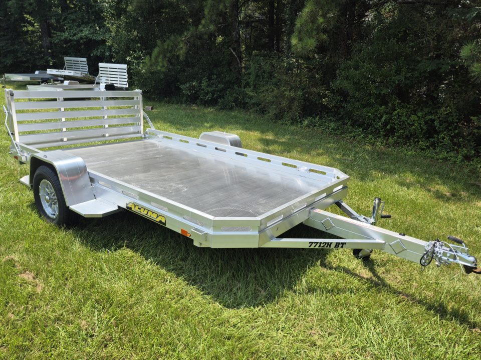 New 2027 Aluma 77x12 Utility, Bi-Fold Tailgate 7712H-S-BT