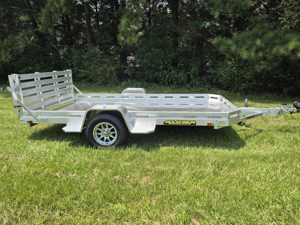 New 2027 Aluma 77x12 Utility, Bi-Fold Tailgate 7712H-S-BT