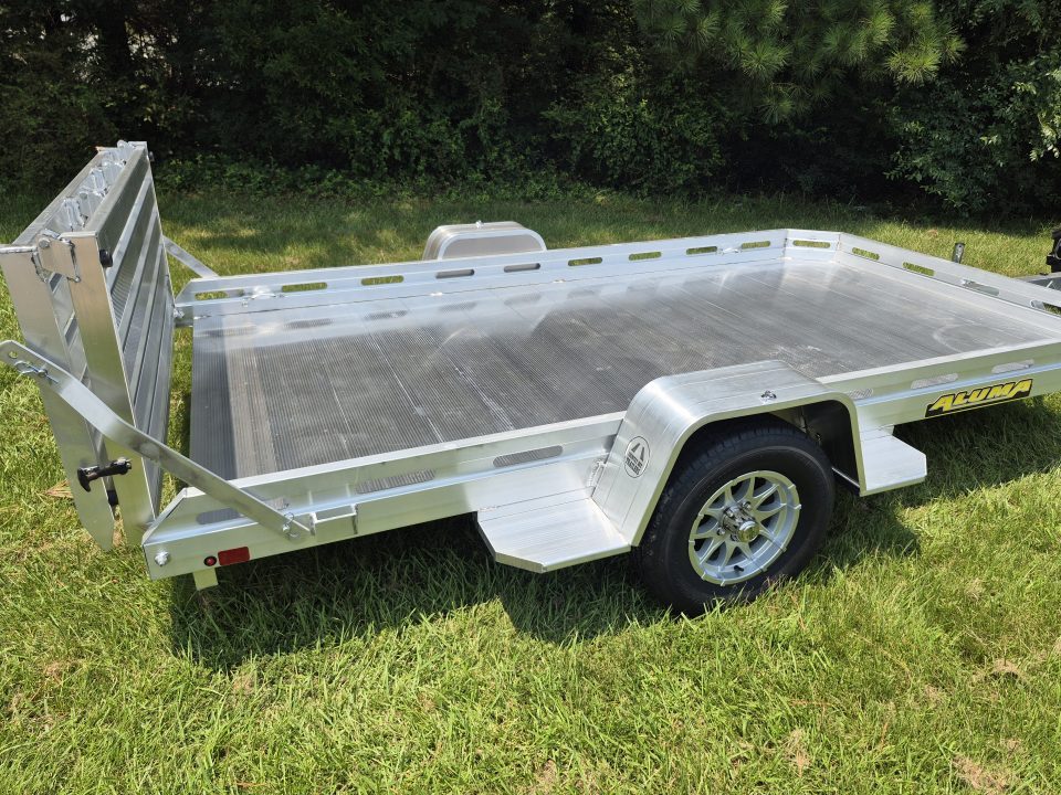 New 2027 Aluma 77x12 Utility , Bi-Fold Tailgate 7712H