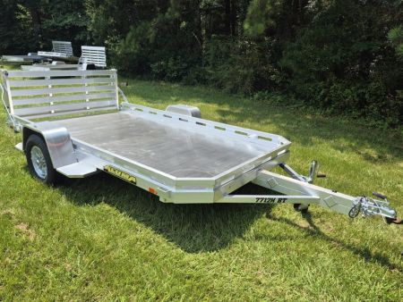 New 2027 Aluma 77x12 Utility , Bi-Fold Tailgate 7712H