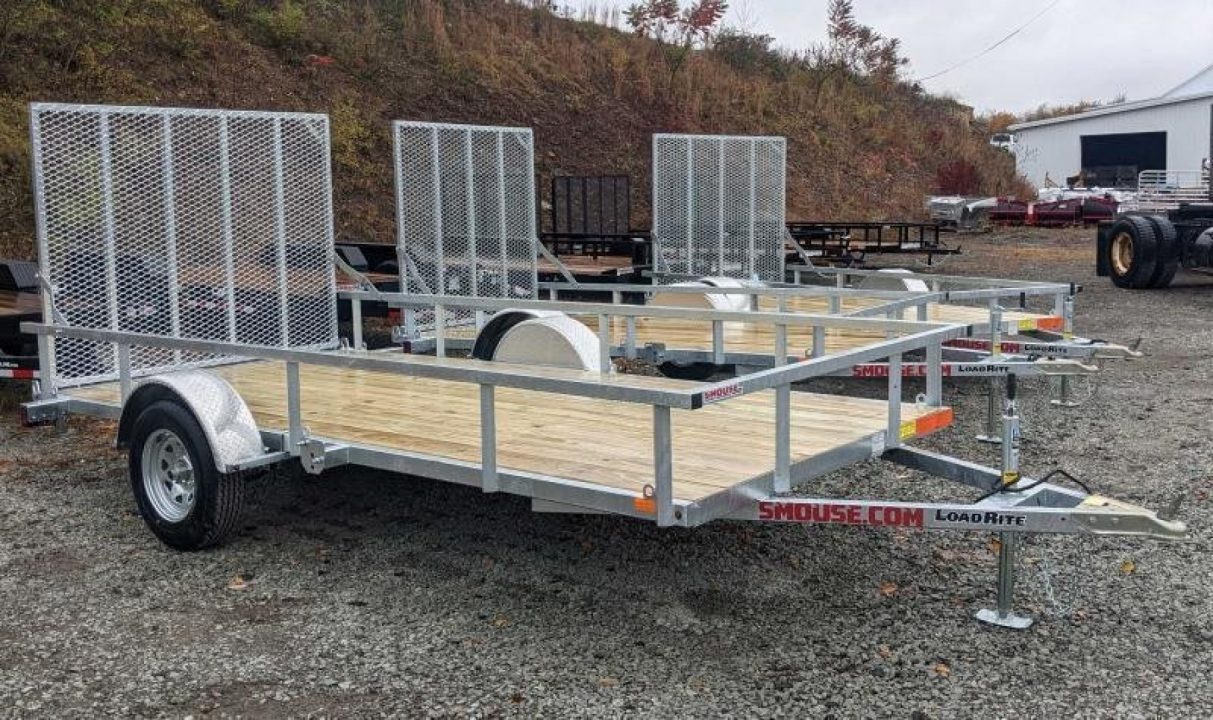 New 2027 Load Rite 6x14 ALL GALVANIZED Utility w/ Spring Assist Gate - 10" SIDES!