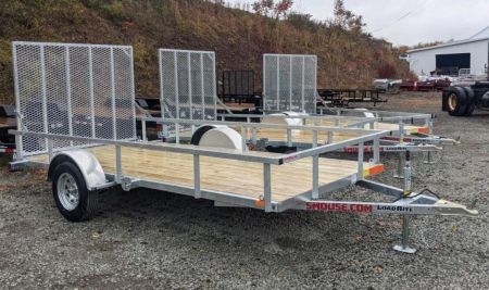 New 2027 Load Rite 6x14 ALL GALVANIZED Utility w/ Spring Assist Gate - 10  SIDES!