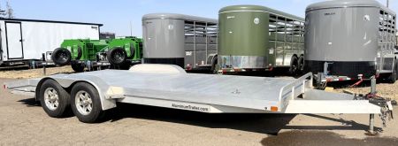 Used 2018 ATC 16 FT Flatbed Trailer W RAMPS!