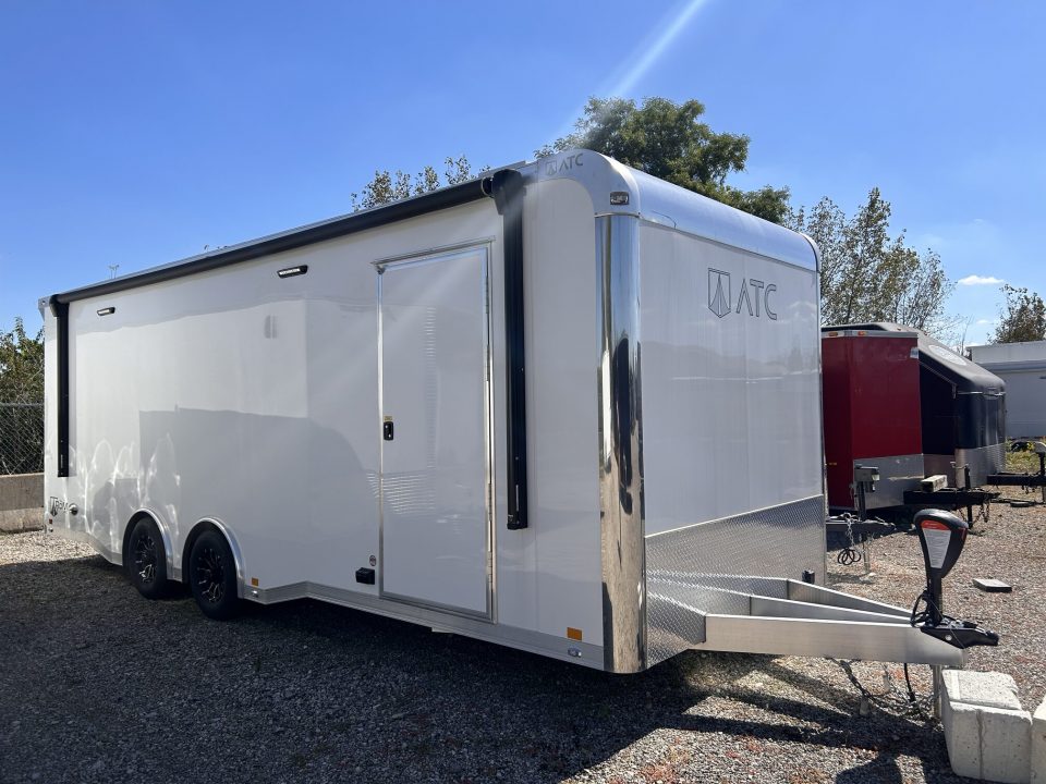 New 2026 ATC 24 FT ROM450 CAR HAULER BATHROOM KITCHENETTE AND AC
