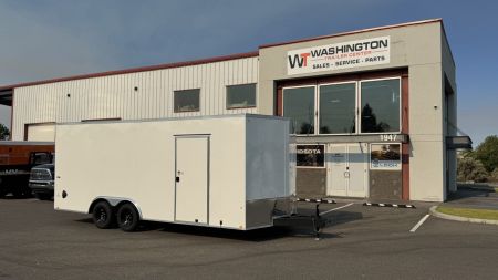 New 2027 Look Trailers 8.5 x 20 ST DLX Flat Top V-Nose car hauler 7K Car Hauler Trailer