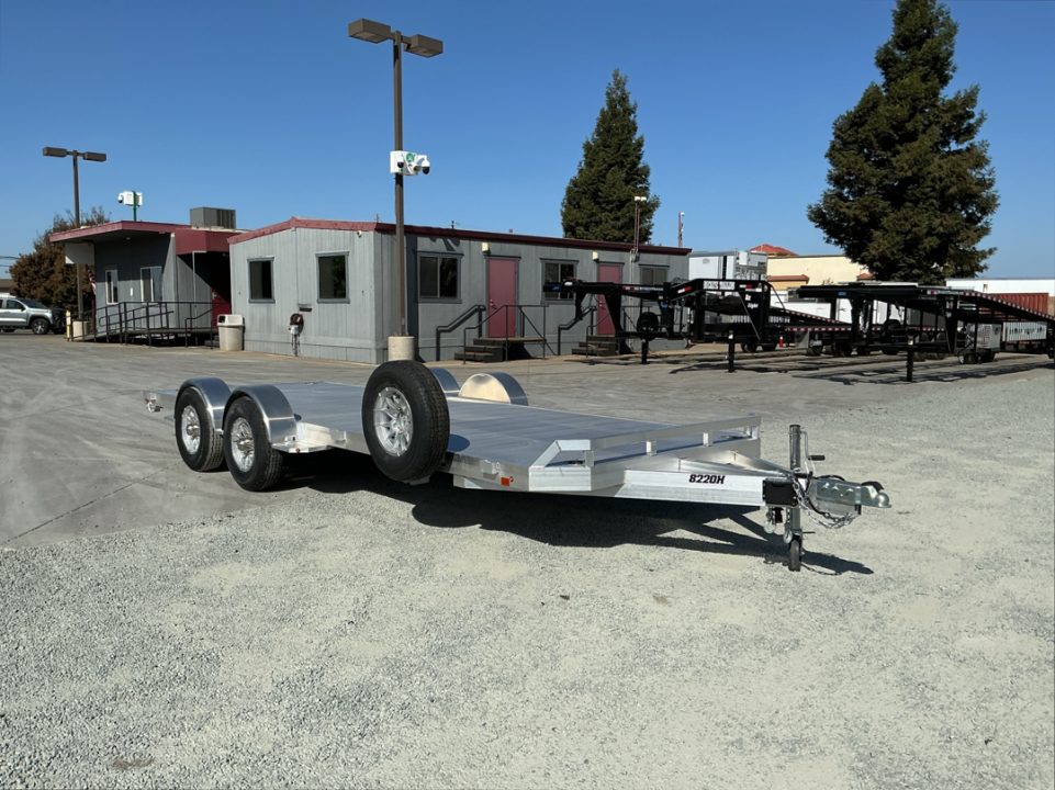 New 2027 Aluma 8220H-TA-EL-R-RTD 7FT X 20FT 9990 GVW Car Hauler