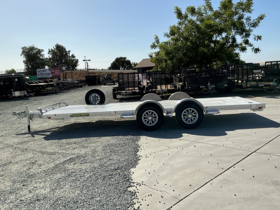 New 2027 Aluma 8220H-TA-EL-R-RTD 7FT X 20FT 9990 GVW Car Hauler