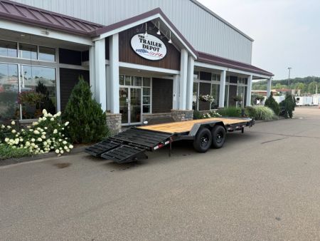 New Liberty 6'11" x 17' + 3' I-Beam Equipment Trailer 15.4K