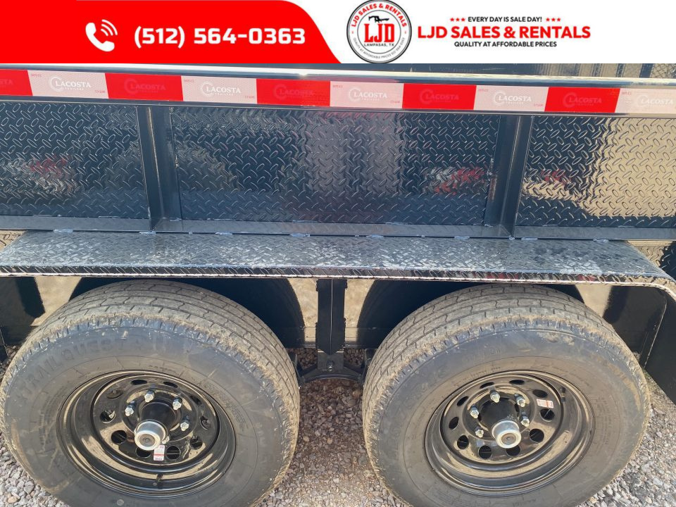 New 2026 Lacosta - 5200 LB Axles - Gate - 83" x 16' Utility Trailer