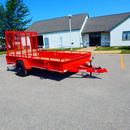New 2027 Midsota 82 x 12 Nova Solid Side Utility Trailer 5K Utility Trailer