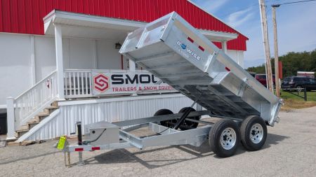 New 2027 BWISE 6x10 Lo Pro GALVANIZED Equipment Dump w/ Underbody Ramps
