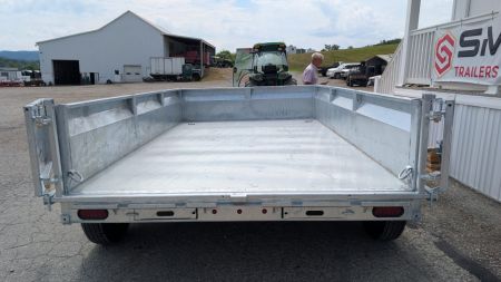 New 2027 BWISE 6x10 Lo Pro GALVANIZED Equipment Dump w/ Underbody Ramps