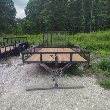 New 2026 WD Trailers 83x16 TA, Straight deck with 48  gate, 3.5k axles Utility Trailer