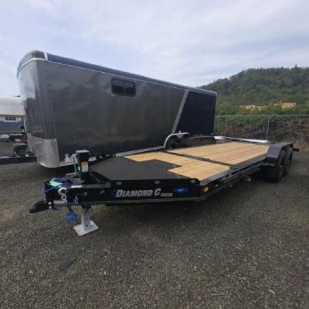 New SALE! SPLIT TILT 2027 Diamond C Trailers HDT207 82X20 Equipment Trailer 15500 GVWR ONYX BLACK