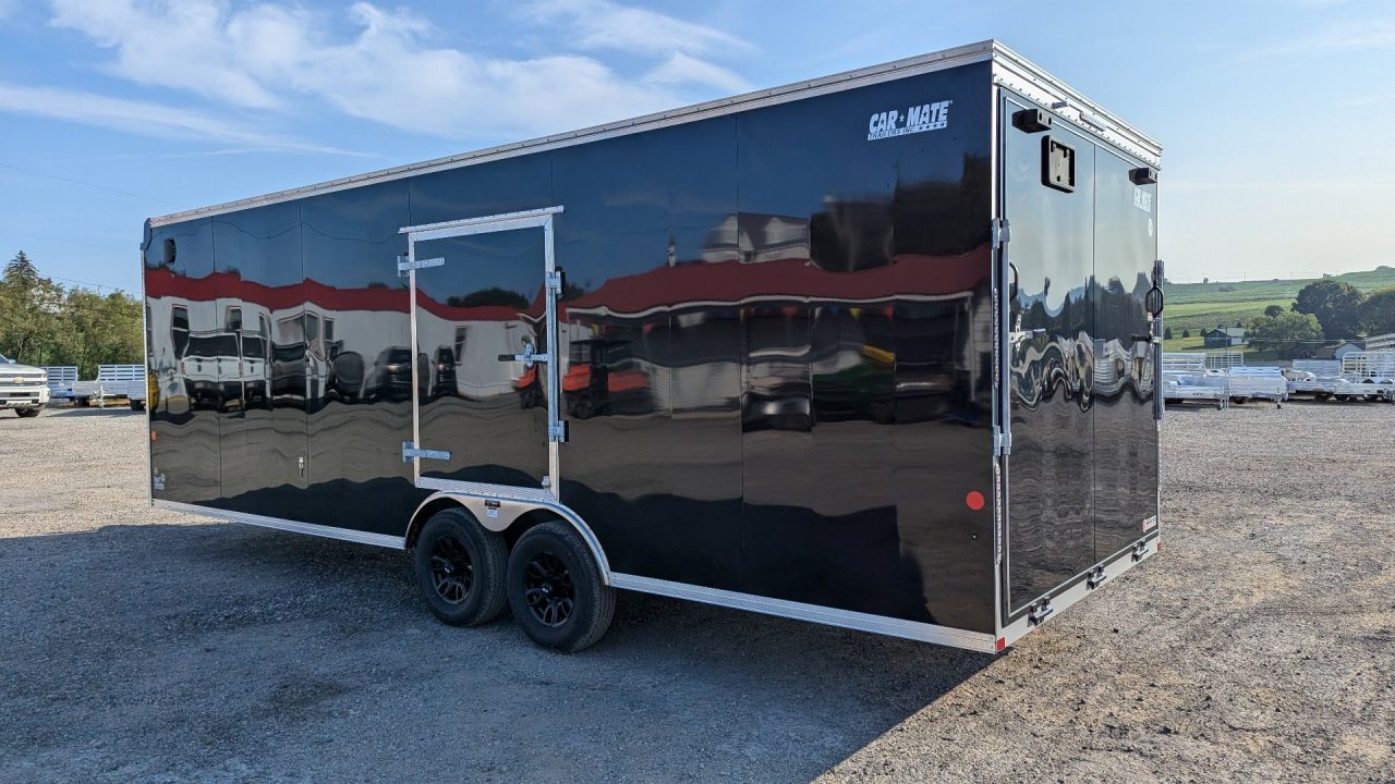 New 2026 Car Mate 8.5x24 HD Custom Car Hauler w/ Ramp Door