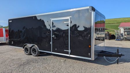 New 2026 Car Mate 8.5x24 HD Custom Car Hauler w/ Ramp Door