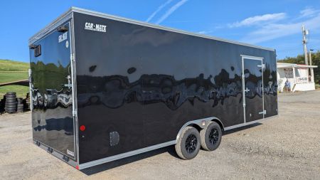 New 2026 Car Mate 8.5x24 HD Custom Car Hauler w/ Ramp Door
