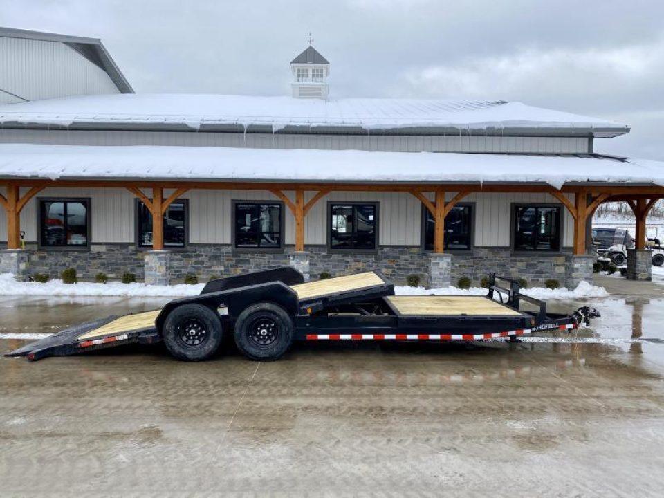 New 2024 Iron Bull 7x16+6' Gravity Tilt Equipment Trailer 14000# GVW TLB8322072