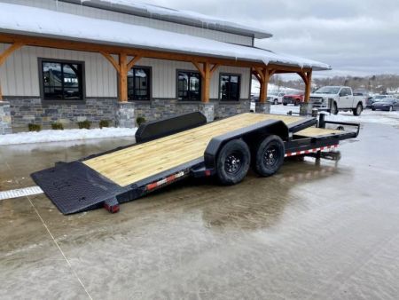 New 2024 Iron Bull 7x16+6' Gravity Tilt Equipment Trailer 14000# GVW TLB8322072