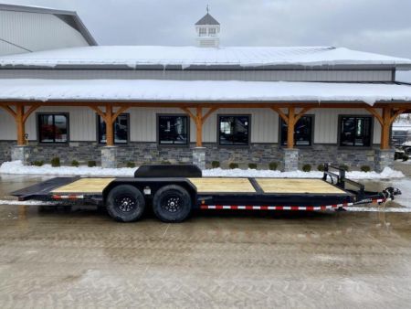 New 2024 Iron Bull 7x16+6' Gravity Tilt Equipment Trailer 14000# GVW TLB8322072