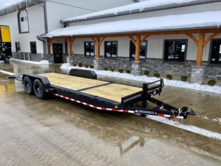 New 2024 Iron Bull 7x16+6' Gravity Tilt Equipment Trailer 14000# GVW TLB8322072