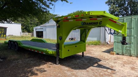 New 2026 Diamond C Trailers 24353 LPX 308 GREEN Equipment Trailer