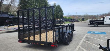 New 7 x 16 Big Tex 70TV 24  Steel Sides Utility 7k
