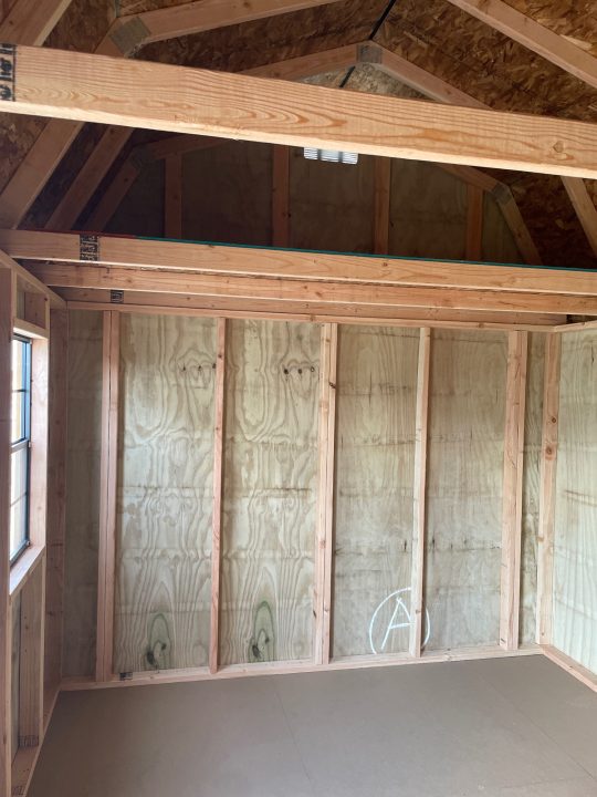 New SHED 2026 OLD HICKORY LOFTED BARN SHED 10X16 STAINED NATURAL PORTABLE STORAGE
