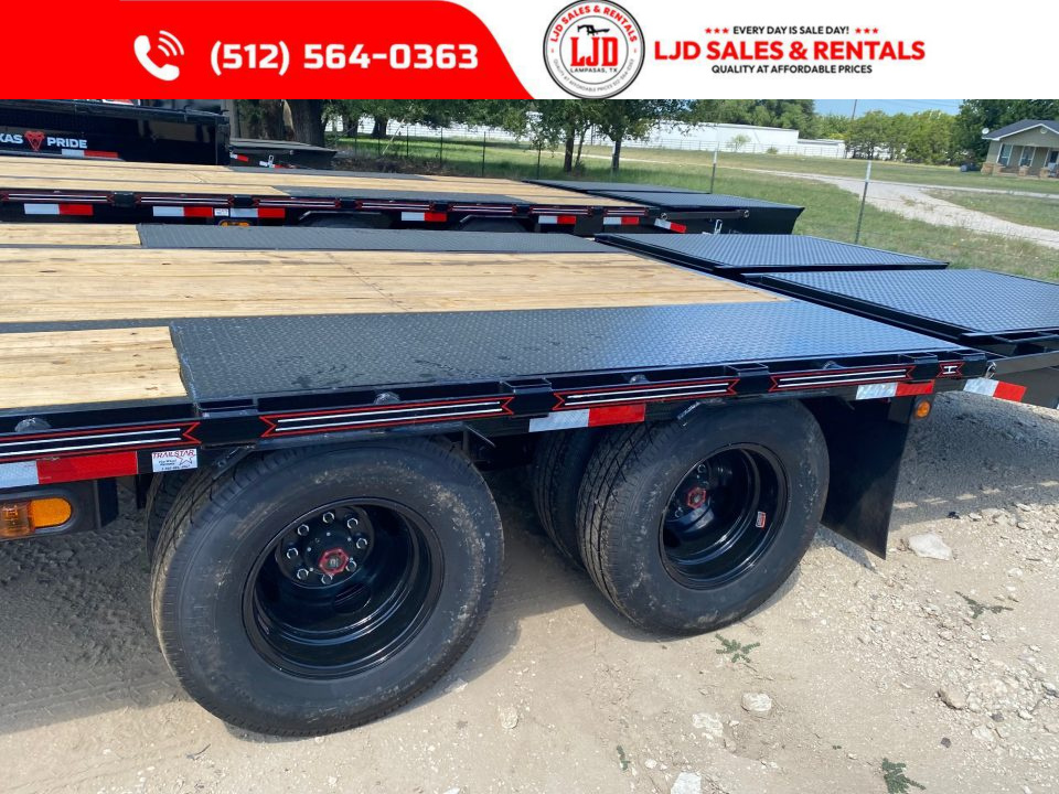 New 2027 Coffee Creek 25' Flatbed Trailer - 22900 GVWR - Mega Ramps