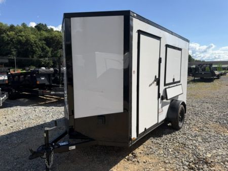 New Outlaw 6x12 2.9K White Black-Out W/ Concession Window, 30A Electrical Package & Additional Door W/ Shelf