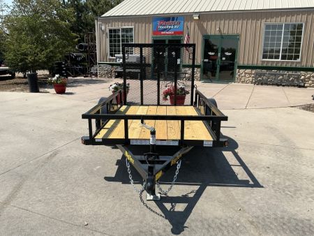 New 2027 Big Tex 30SA-5x8R1A-4PBK Utility Trailer