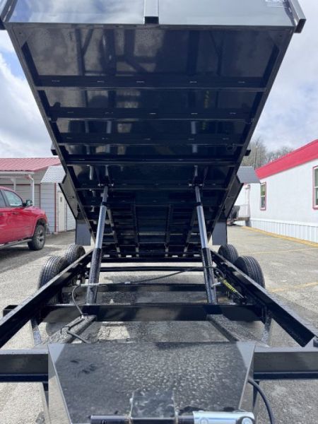 New 2027 BWise 6'9" x 14 HD Lo Pro Equipment Dump w/ Combo Gate